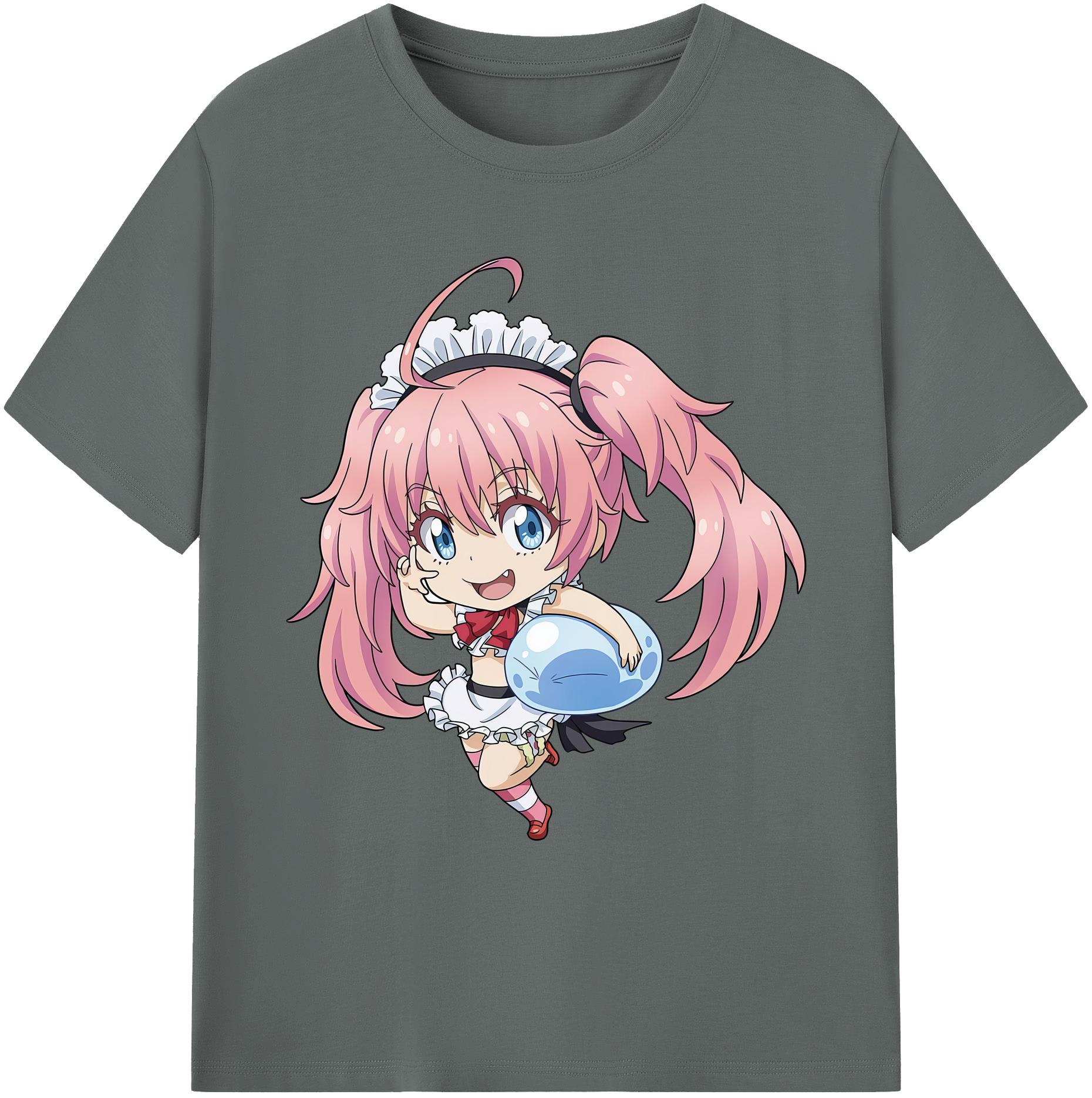 （画像用） 転スラ Regarding Reincarnated to Slime 綿100％ メンズ半袖Tシャツ｜肌触りやわらか＆通気性